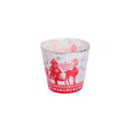 Sviečka v kónickom skle 115g - Scandinavian Christmas - Biela